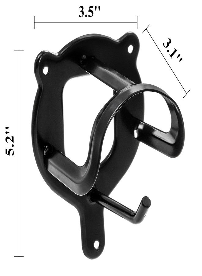 Cididu 12 Counts Horse Bridle Rack, Metal Bridle Hooks Bracket, Bridle Holder Wall Mount with Tubes and Screw, Horse Tack Harness Storage Halter Hanger for Tack Room Horse Barn Supplies - Image 2